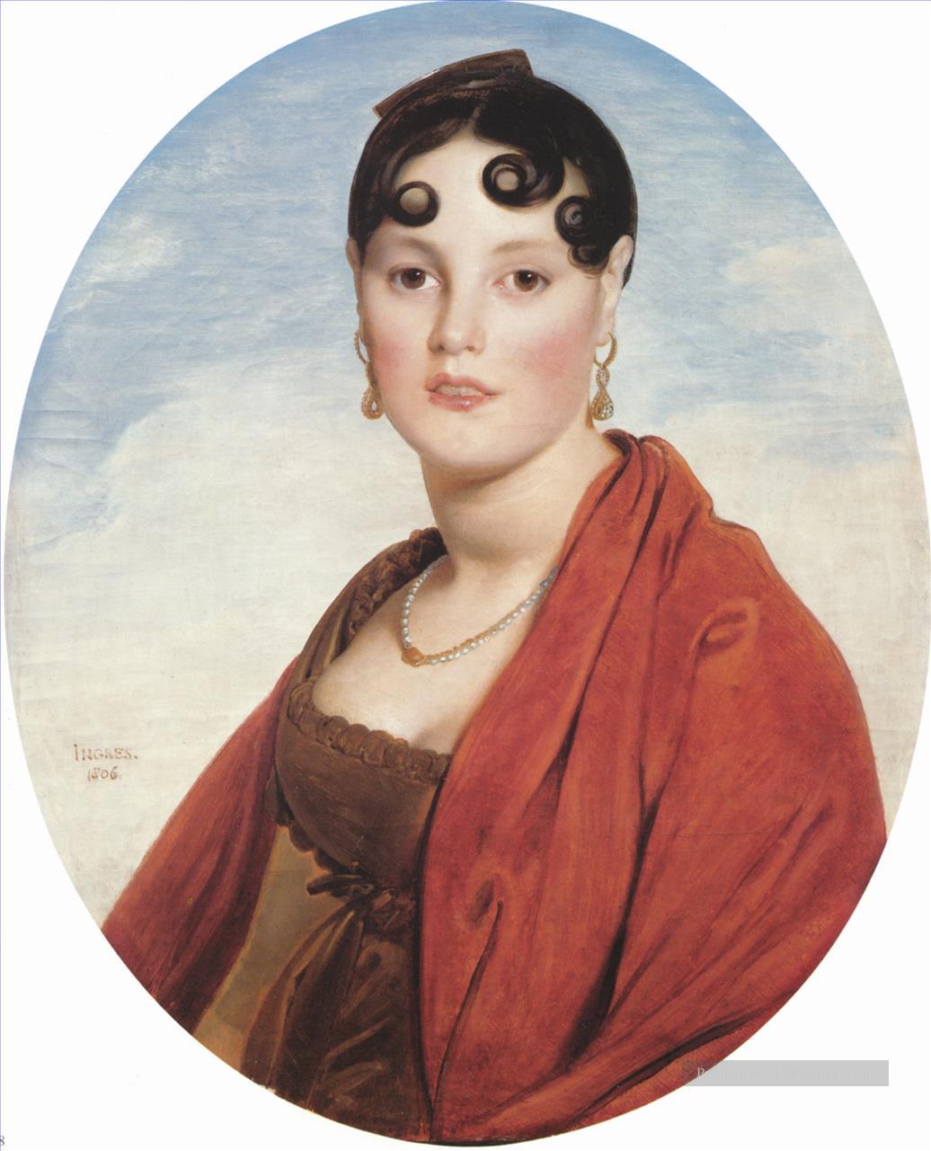 Madame Aymon néoclassique Jean Auguste Dominique Ingres Peintures à l'huile